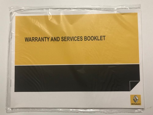 Renault service book unstamped - renault,