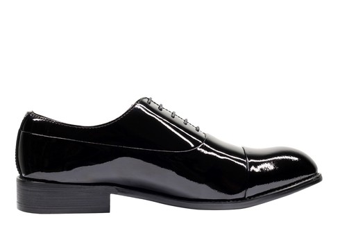 Mens black patent - patent, shoes