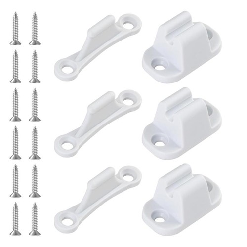 Rvs door stoppers white - door,