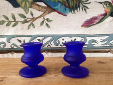PAIR OF VINTAGE STYLE BLUE