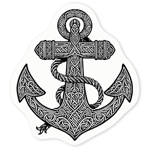 Celtic ship anchor - ship, anchor'
