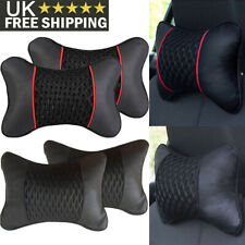 2x Premium Car Seat Head Neck Rest Support Cushion Pad Headrest Bone Pillow UK