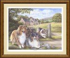 SHETLAND SHEEPDOG Shelties dog print by Lynn Paterson