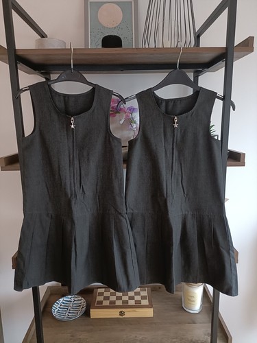 Girls grey school - school, dresses
