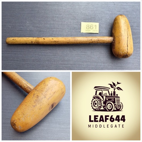 Wooden bossing mallet old - wooden,