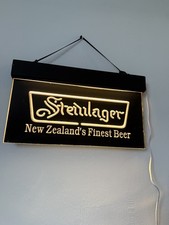 New Zealand steinlager  - light up Sign –Home Bar Plaque – Man Cave -garage - 