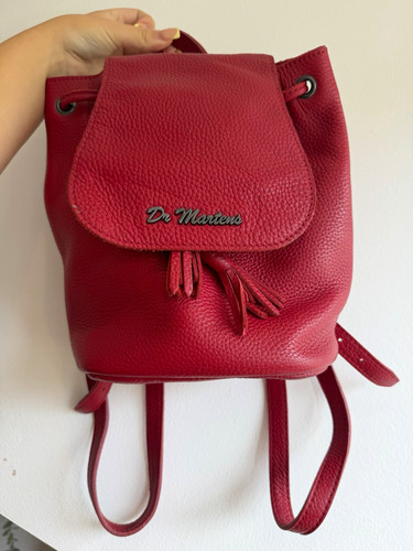 Martens red leather - red,