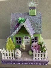 Easter Village House putz