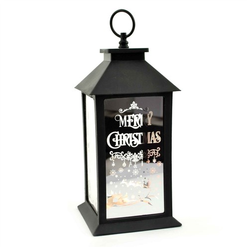 Happy christmas lantern pvc - happy,