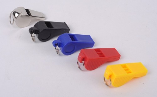 Whistle with lanyard - with,