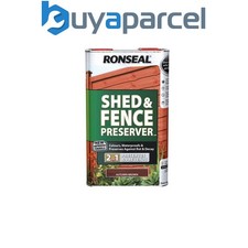 Ronseal 37651 Shed & Fence Preserver Autumn Brown 5 litre RSLSFAB5L
