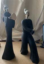 The Leonardo Collection Japanese Figurines.  Samurai & Geisha