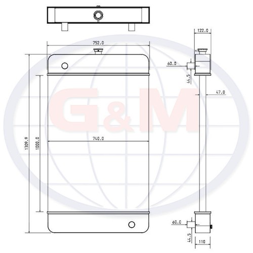Radiator for wilson fg - fg,