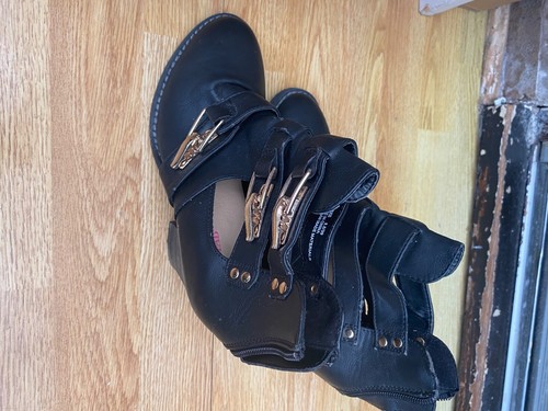 Block heel boots size just - heel,