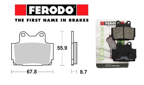 Pair brake pads ferodo rear - brake,