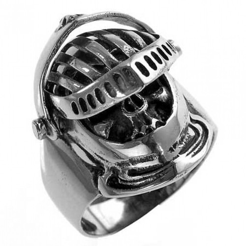 Stainless steel ring skull - stainless,