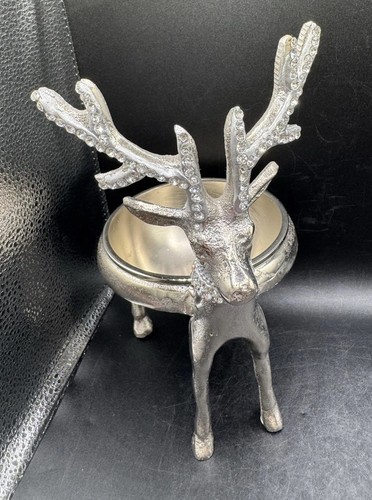 Silver stag rhinestone - silver,