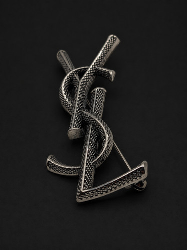 Brushed silver tone - brushed, ysl