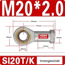 Female & Male Rod End, Bearing