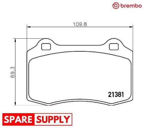 Brake pad set - pad,