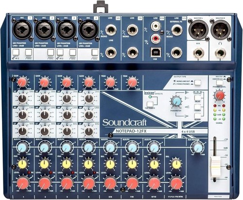 Soundcraft notepad 12fx - soundcraft, mixer