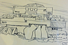 Paolo Soleri Signed Drawing