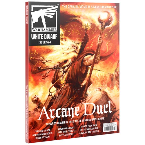 Warhammer white dwarf magazine - white,