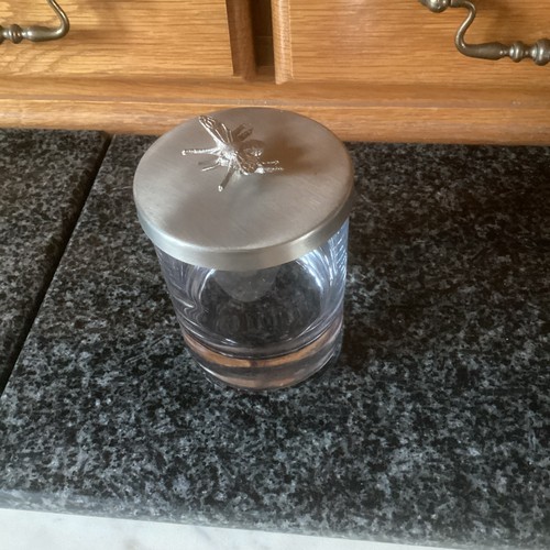 Glass storage jar - jar, by