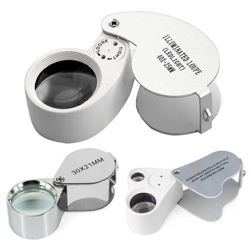 Jewellers magnifier glass - glass, lens