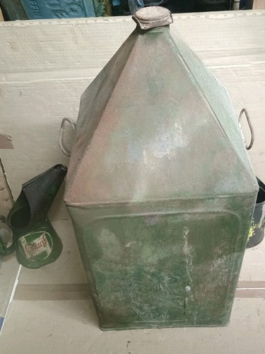 Vintage large empty paraffin - vintage,