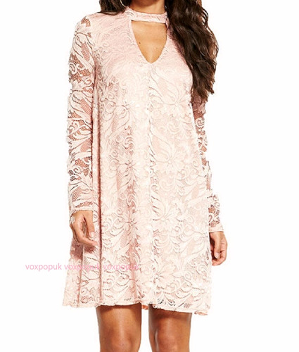Lace fluted sleeve swing - lace,