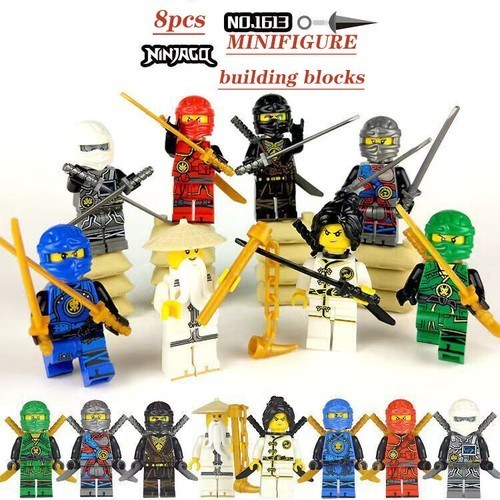 8pcs minifigure ninjago master - 8pcs,
