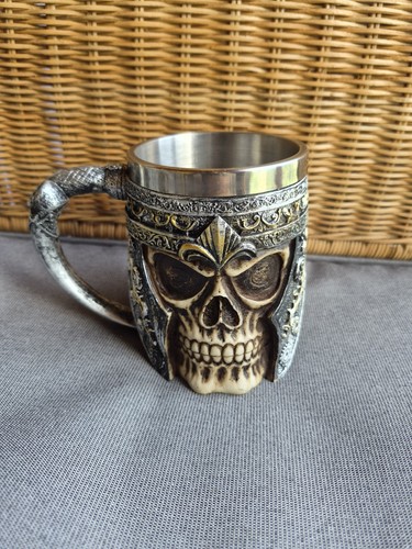 Viking warrior skull beer - viking,