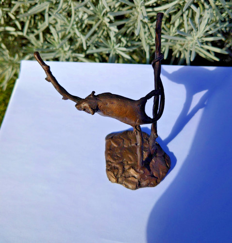 Rare cast bronze - cast, miniature