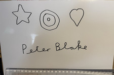 Sir Peter Blake Ltd edit 139/500 ‘Love Star’ Print. Handrawn and signed Oct 2023