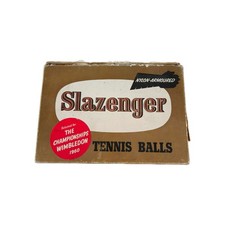 Vintage Slazenger Tennis Balls Nylon Armoured L.T.A Official Ball 1960 Ball READ