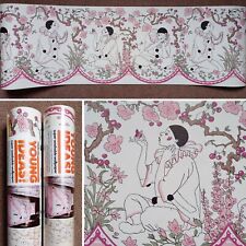 X2 80s Vintage MELODY Wallpaper BORDER Rolls 90s PIERROT THE CLOWN retro Kitsch 
