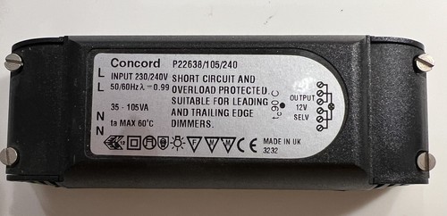 Concord p22638 105 240 halogen - concord, p22638/105/240