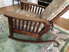 Antique Rocking Morris Chair