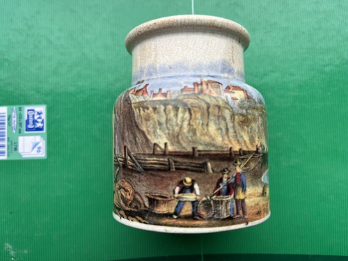 Prattware meatpaste jar