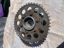 Suzuki GT750/550 triple sprocket hub and sprocket.