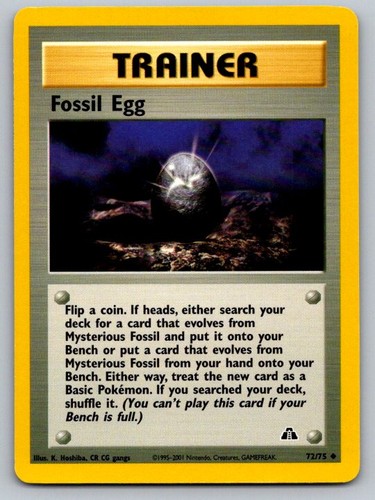 Fossil egg uncommon neo - egg,