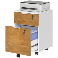 HOMCOM 2 Drawer Filing Cabinet