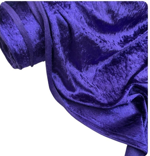 Crushed velvet fabric dress - velvet,