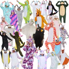 Unisex Pyjama Pajamas Kigurumi Onesie11 Adult Animal Xmas Cosplay Costume New