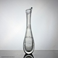 Vicke Lindstrand for Kosta, clear controlled bubble vase