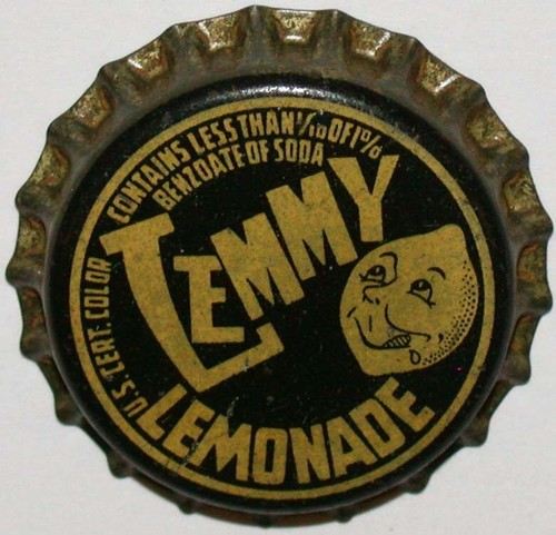 Vintage soda pop bottle - , cap