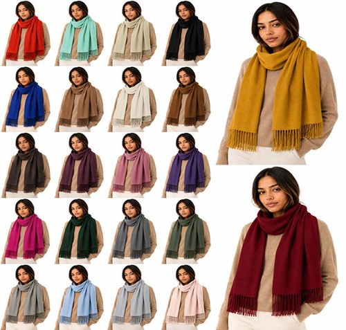 Women cashmere scarf plain - women,