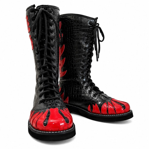 Custom pro wrestling boots - wrestling,