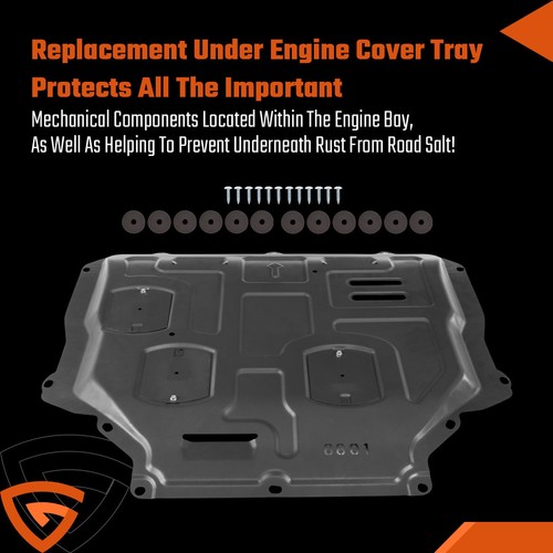 Undertray under engine cover - under,
